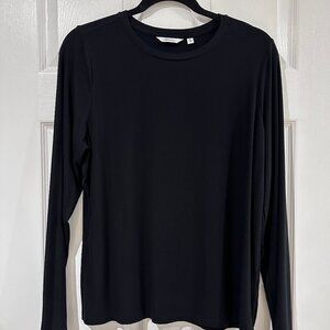 Reitmans brand - women's long sleeve tee, Size XL, black